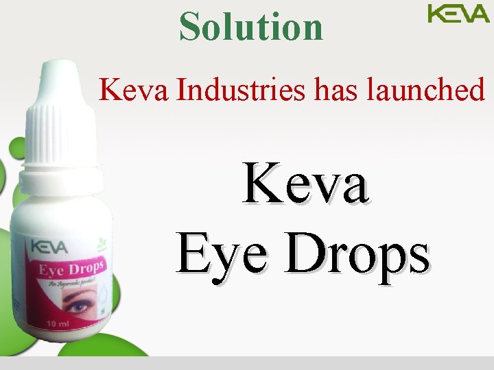 Solution Keva Industries has launched Keva Eye Drops 