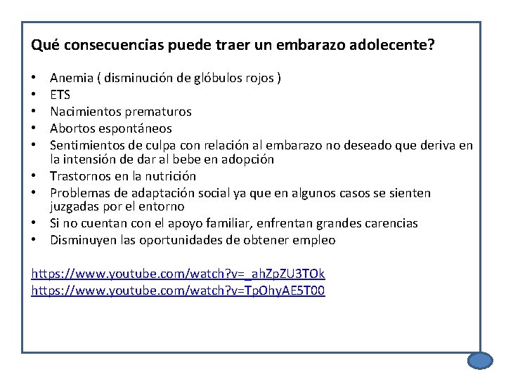 Qué consecuencias puede traer un embarazo adolecente? • • • Anemia ( disminución de