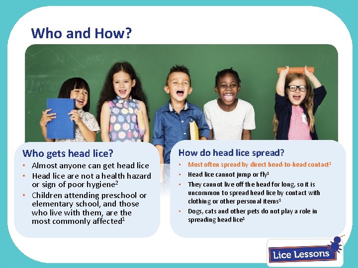 Who and How? Who gets head lice? • Almost anyone can get head lice