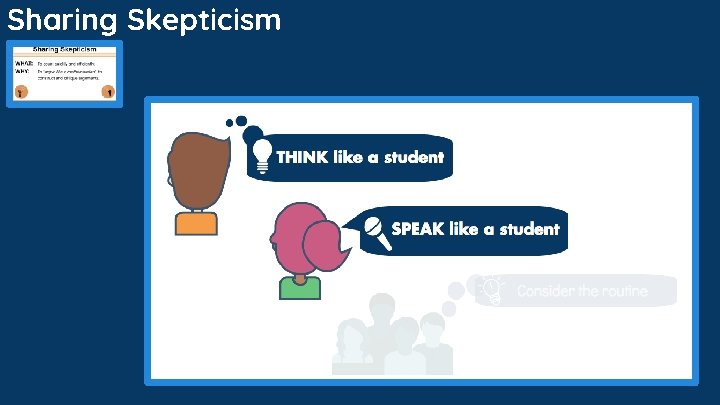 Sharing Skepticism Sharing Skepticism
