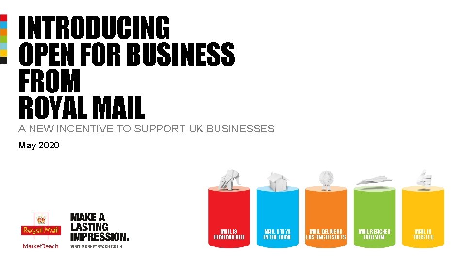 INTRODUCING OPEN FOR BUSINESS FROM ROYAL MAIL A NEW INCENTIVE TO SUPPORT UK BUSINESSES