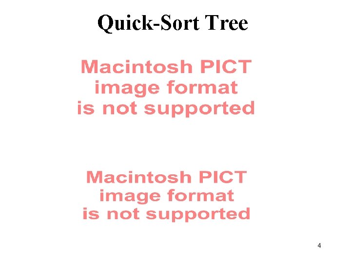 Quick-Sort Tree 4 