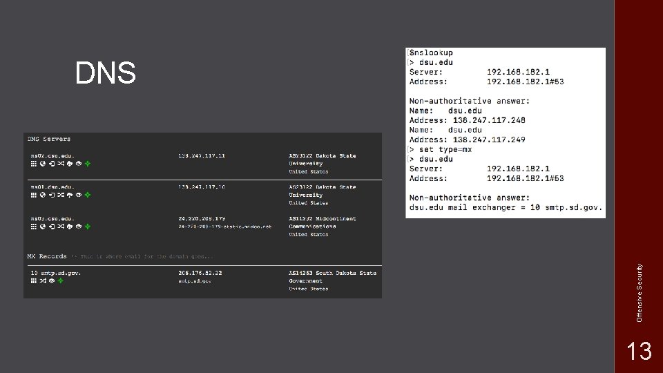 Offensive Security DNS 13 