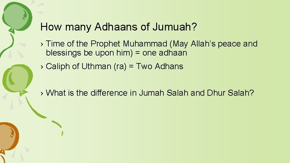 How many Adhaans of Jumuah? › Time of the Prophet Muhammad (May Allah’s peace