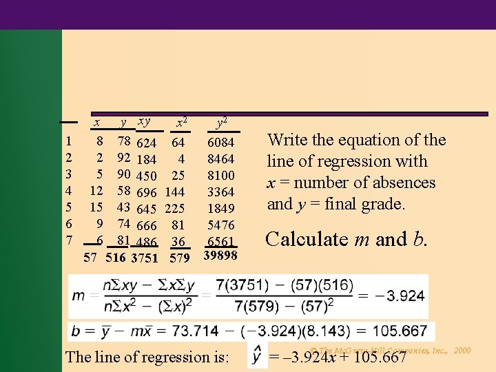 1 2 3 4 5 6 7 x y xy 8 78 624 2