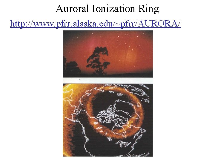 Auroral Ionization Ring http: //www. pfrr. alaska. edu/~pfrr/AURORA/ 