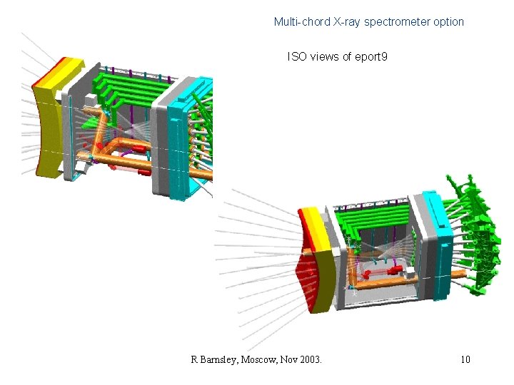 Multi-chord X-ray spectrometer option ISO views of eport 9 R Barnsley, Moscow, Nov 2003.
