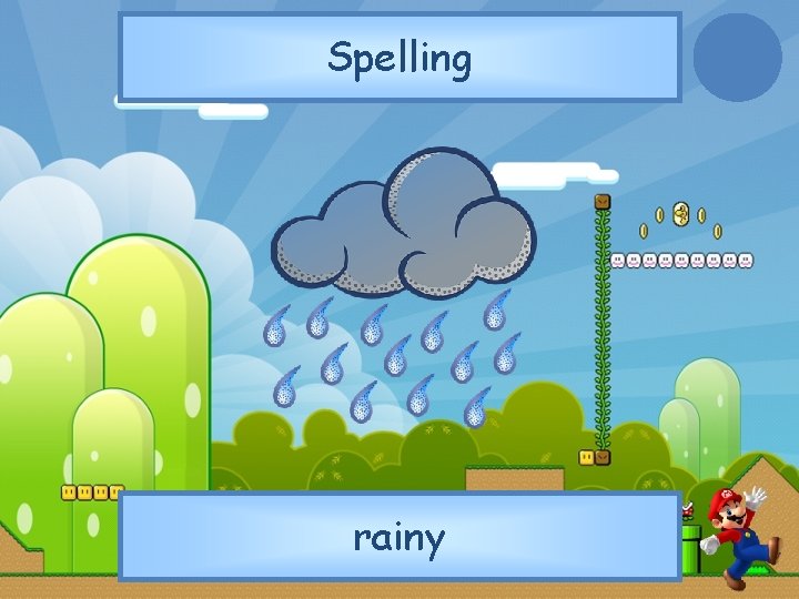 Spelling rainy 