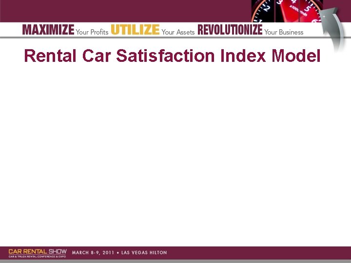 Rental Car Satisfaction Index Model 