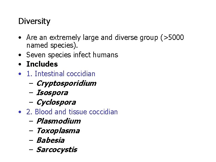 Diversity • Are an extremely large and diverse group (>5000 named species). • Seven