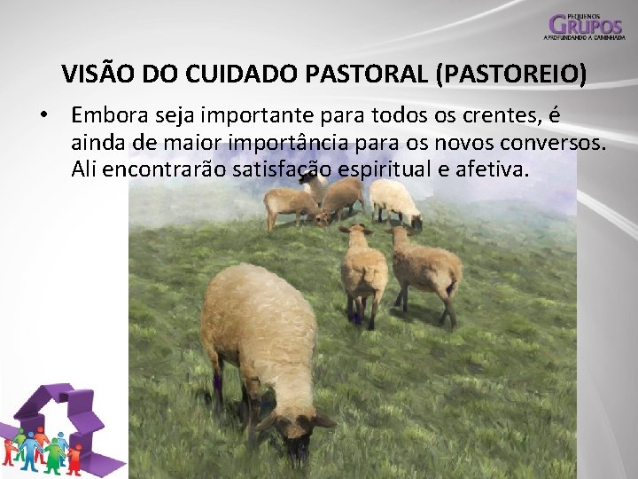 VISÃO DO CUIDADO PASTORAL (PASTOREIO) • Embora seja importante para todos os crentes, é