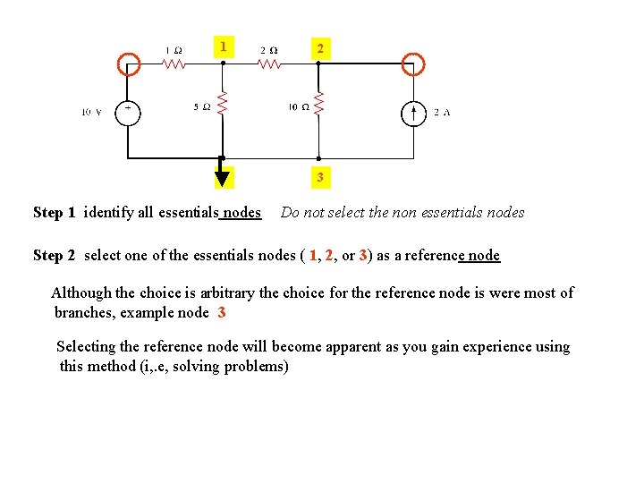 1 2 3 3 Step 1 identify all essentials nodes Do not select the