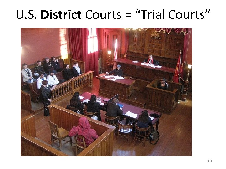 U. S. District Courts = “Trial Courts” 101 