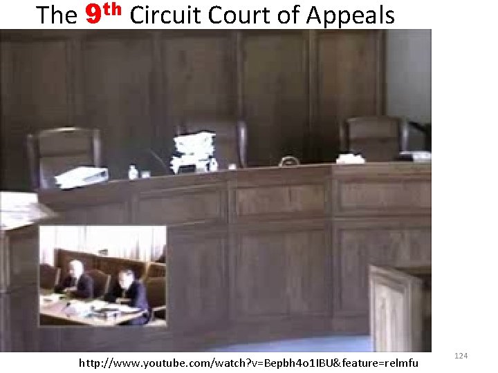 The 9 th Circuit Court of Appeals http: //www. youtube. com/watch? v=Bepbh 4 o