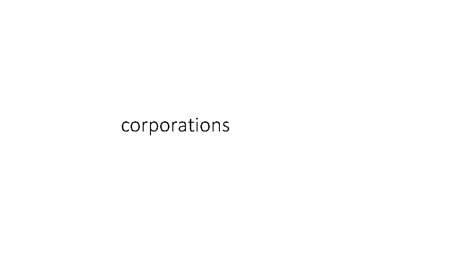 corporations 