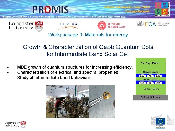 PROMIS A Marie Skłodowska-Curie Initial Training Network Postgraduate Research on Dilute Metamorphic Nanostructures and