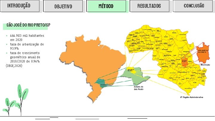 INTRODUÇÃO SÃO JOSÉ DO RIO PRETO/SP 464. 983 mil habitantes em 2020 § taxa