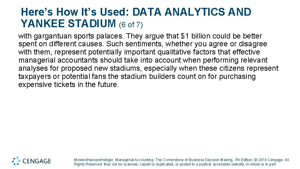 Here’s How It’s Used: DATA ANALYTICS AND YANKEE STADIUM (6 of 7) with gargantuan