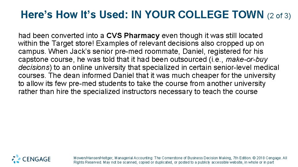 Here’s How It’s Used: IN YOUR COLLEGE TOWN (2 of 3) had been converted