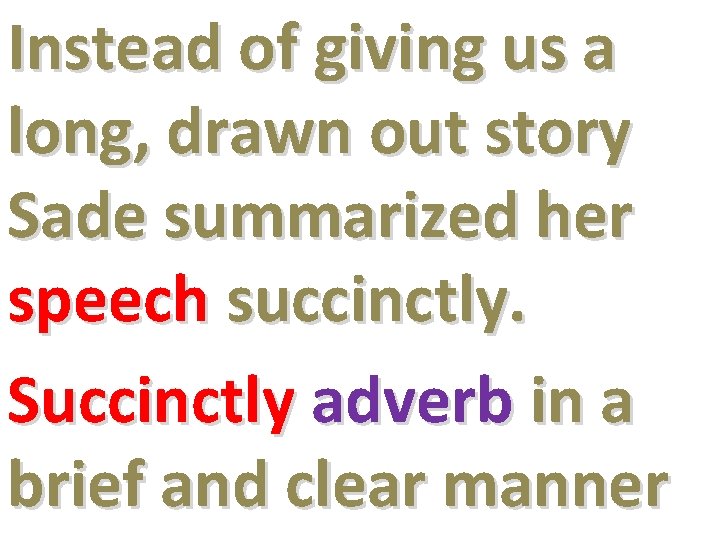 Succinctly Example Vocabulary Week 13 Circle Map Definition Characteristics Drawing