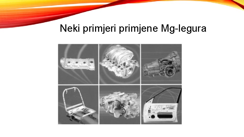 Neki primjeri primjene Mg-legura 