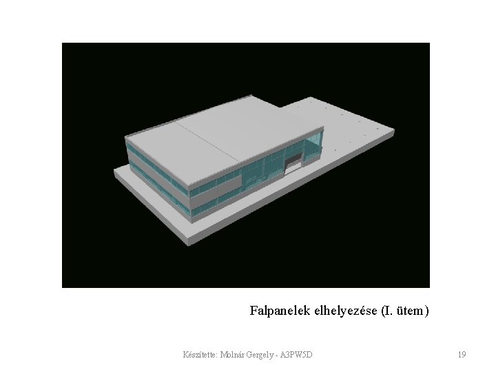 Falpanelek elhelyezése (I. ütem) Készítette: Molnár Gergely - A 3 PW 5 D 19