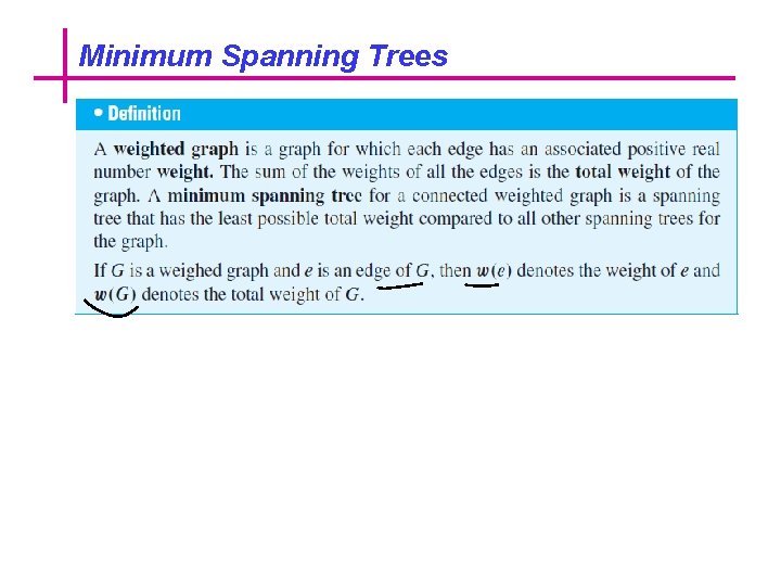 Minimum Spanning Trees 