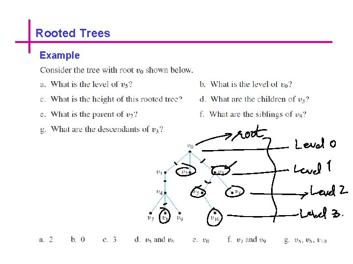 Rooted Trees Example 