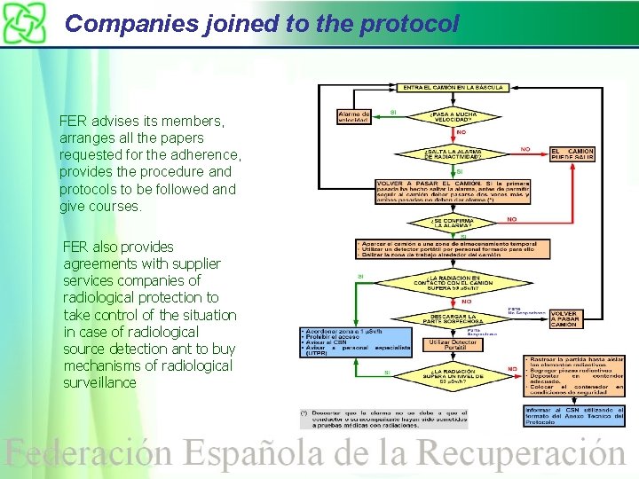 Companies joined to the protocol FER advises its members, arranges all the papers requested