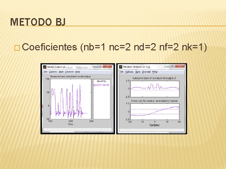 METODO BJ � Coeficientes (nb=1 nc=2 nd=2 nf=2 nk=1) 