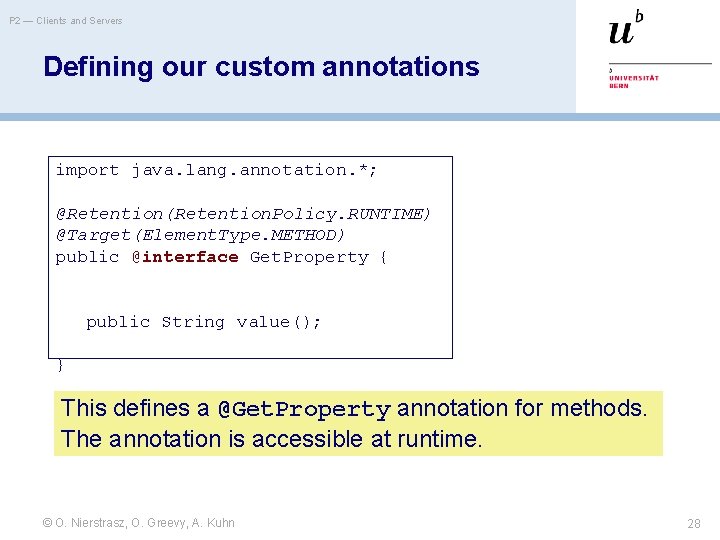 8 Java Generics and Annotations P 2 Clients