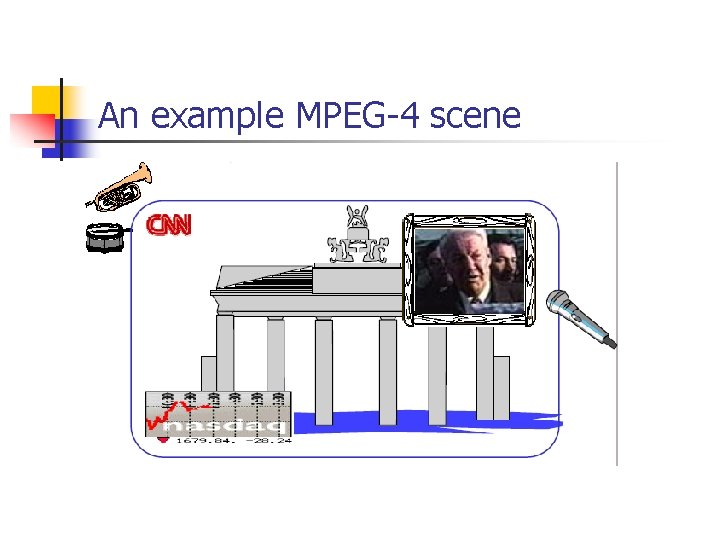 An example MPEG-4 scene 