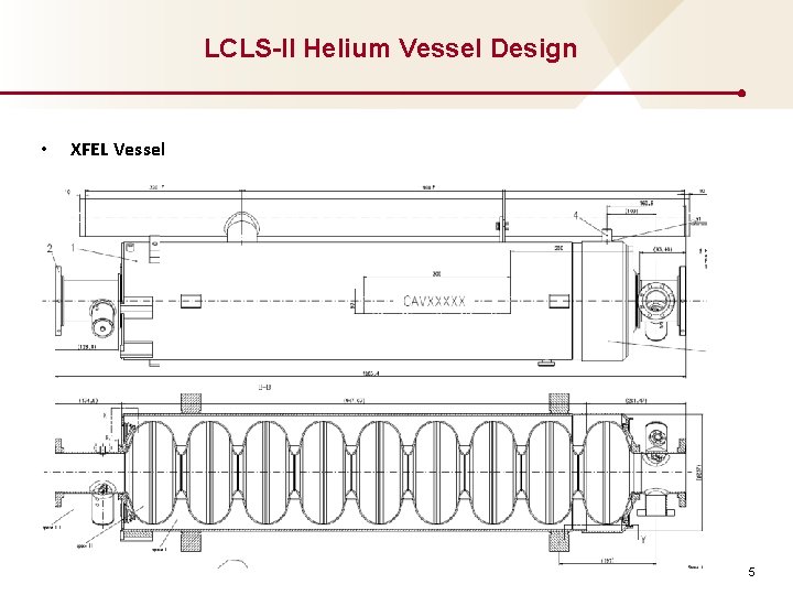 LCLS-II Helium Vessel Design • XFEL Vessel 5 