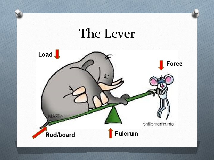 The Lever Load Force Rod/board Fulcrum 