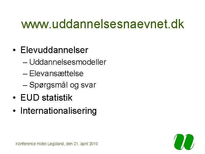 www. uddannelsesnaevnet. dk • Elevuddannelser – Uddannelsesmodeller – Elevansættelse – Spørgsmål og svar •