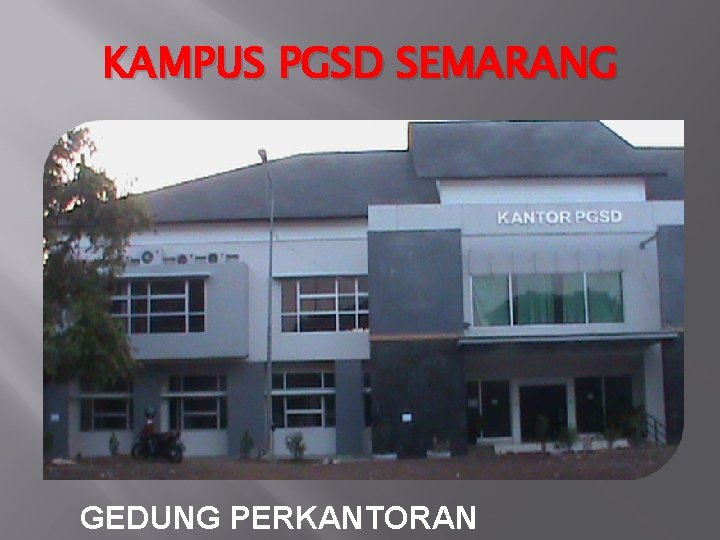 KAMPUS PGSD SEMARANG GEDUNG PERKANTORAN 