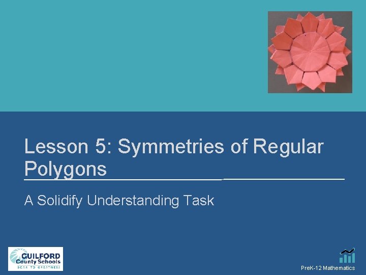 Lesson 5: Symmetries of Regular Polygons A Solidify Understanding Task Pre. K-12 Mathematics 