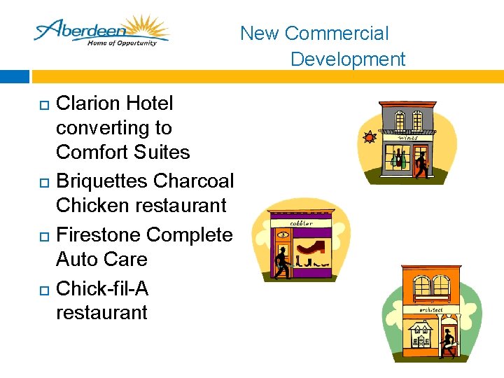 New Commercial Development Clarion Hotel converting to Comfort Suites Briquettes Charcoal Chicken restaurant Firestone