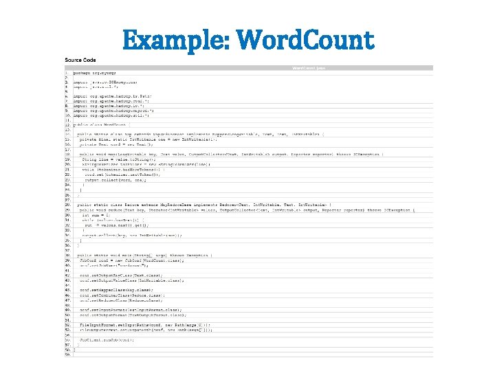 Example: Word. Count 