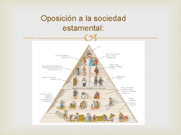 Oposición a la sociedad estamental: 