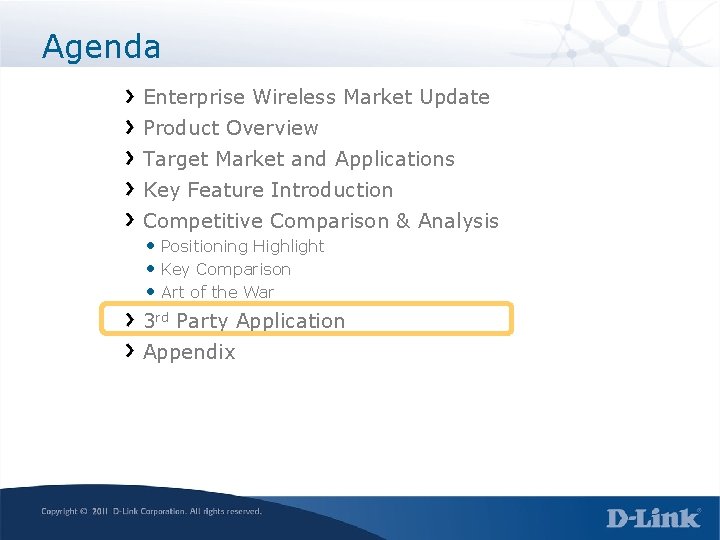 Agenda Enterprise Wireless Market Update Product Overview Target Market and Applications Key Feature Introduction