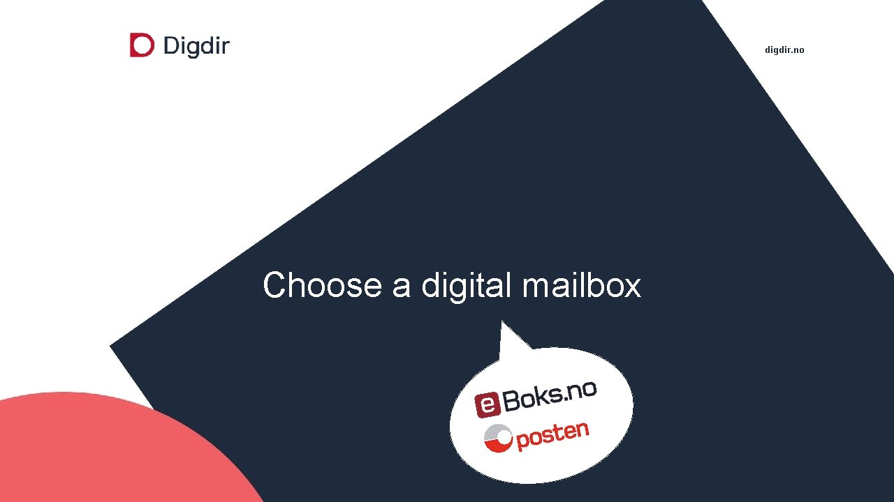 digdir. no Choose a digital mailbox 