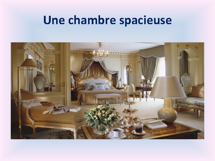 Une chambre spacieuse 