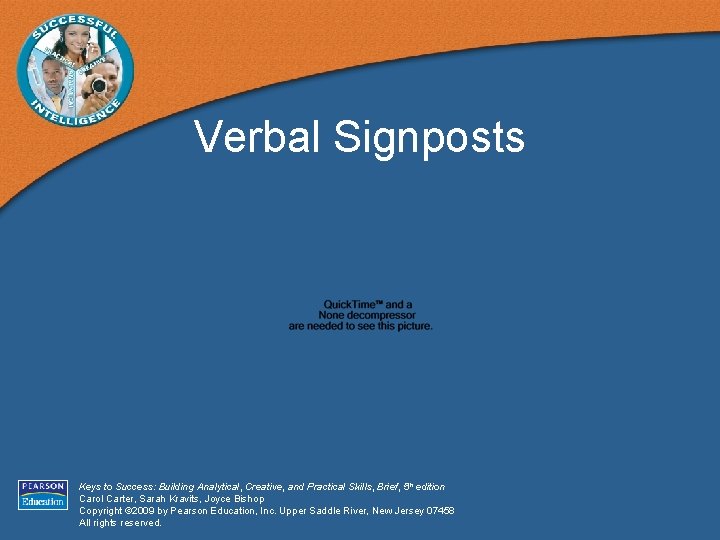 Verbal Signposts Keys to Success: Building Analytical, Creative, and Practical Skills, Brief, 5 th