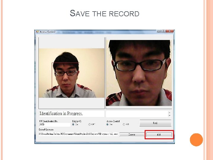 SAVE THE RECORD 