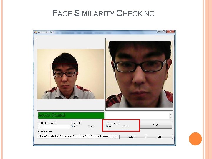 FACE SIMILARITY CHECKING 