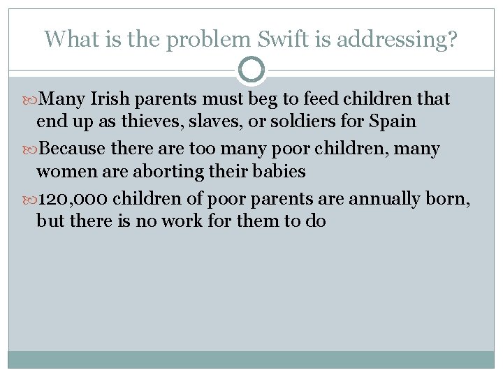 What is the problem Swift is addressing? Many Irish parents must beg to feed What is the problem Swift is addressing? Many Irish parents must beg to feed