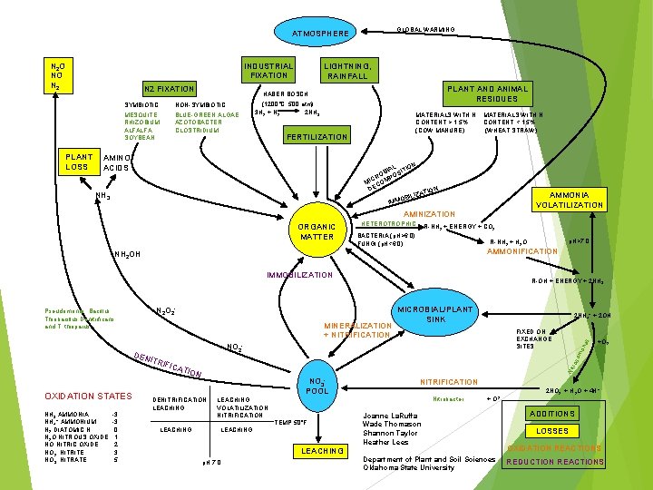 GLOBAL WARMING ATMOSPHERE N 2 O NO N 2 PLANT LOSS INDUSTRIAL FIXATION N