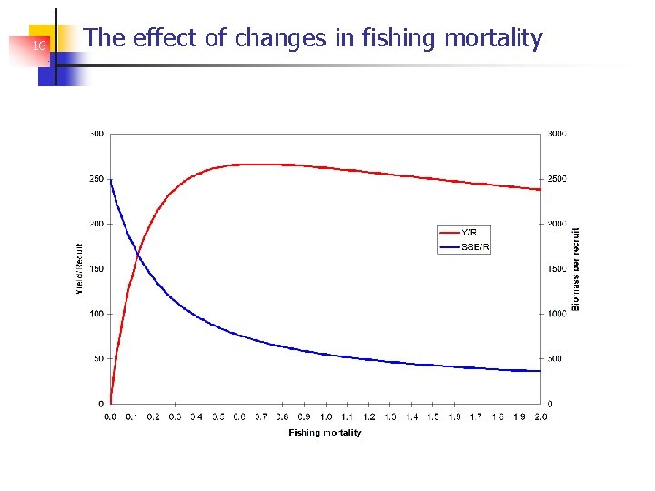 16 The effect of changes in fishing mortality 
