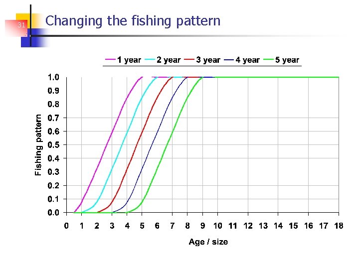 31 Changing the fishing pattern 